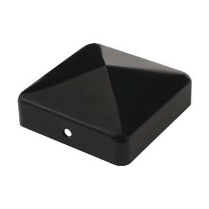 Cabochon noir pour poteau bois Dim. (L x l) : 71 x 71 mm