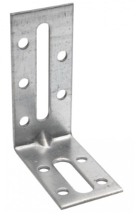 Equerre fixation renforcée L. 100 x l. 55 x H. 30 x épai. 2.5 mm