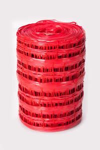 Grillage avertisseur EUREK rouge - Rouleau de L. 100 m x l. 20 cm