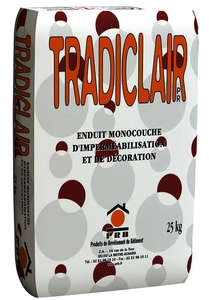 Enduit monocouche OC3 semi lourd grain fin TRADICLAIR carnac - Sac de 25 Kg