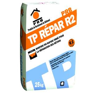 Mortier pour travaux de réparation et de rebouchage TP REPAR R2 - Sac de 25 Kg