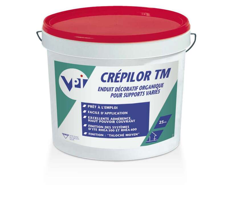 Enduit décoratif organique CREPILOR TM blanc - Seau de 25 kg