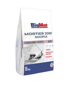 Mortier joint souple pour carrelage BIGMAT TEKNAJOINT blanc - Sac de 5 kg