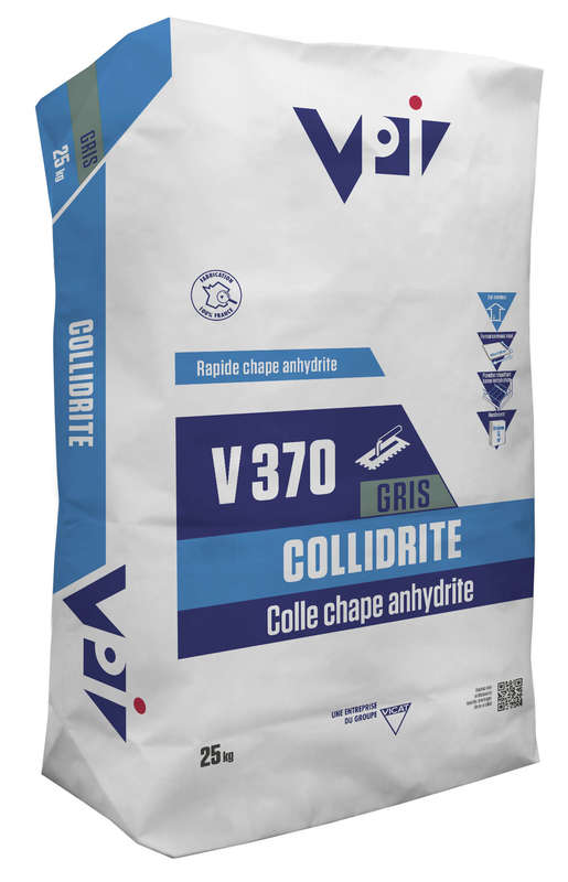 Colle chape anhydrite COLLIDRITE V370 - Sac de 25 kg