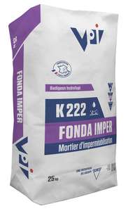 Mortier d'imperméabilisation des fondations enterrées FONDA IMPER K222 - Sac de 25 kg
