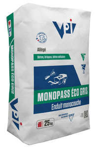 Enduit MONOPASS ECO GF gris - Sac de 25 kg