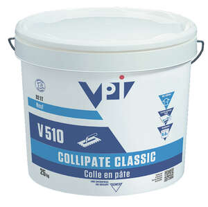 Colle en pâte carrelage locaux humides neufs COLLIPATE CLASSIC V510 - Seau de 25 kg