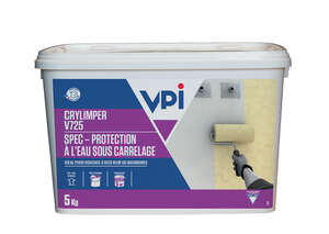 Enduit de protection à l'eau sous carrelage CRYLIMPER V725 - Kit de 5m²