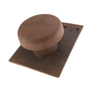 Tuile à douille ELYSÉE Diam. 100 mm en terre cuite + chapeau longchamp