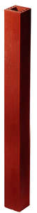 Pilier en terre cuite MONOLITHE rouge L. 200 x l. 200 x H. 2800 mm