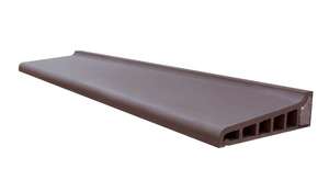 Appui monolithe Anthracite L. 350 x l. 100 x H. 1280 mm