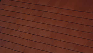 Tuile à emboîtement en terre cuite EMINENCE plate brun L. 270 x l. 170 mm