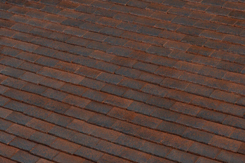 Bocage bastide en terre cuite plate PR vieux toit foncé MP - L. 29 x l. 20 cm