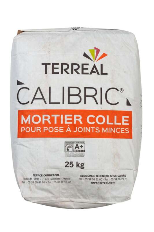 Mortier-colle CALIBRIC QB07 pour pose de briques - Sac de 25 kg