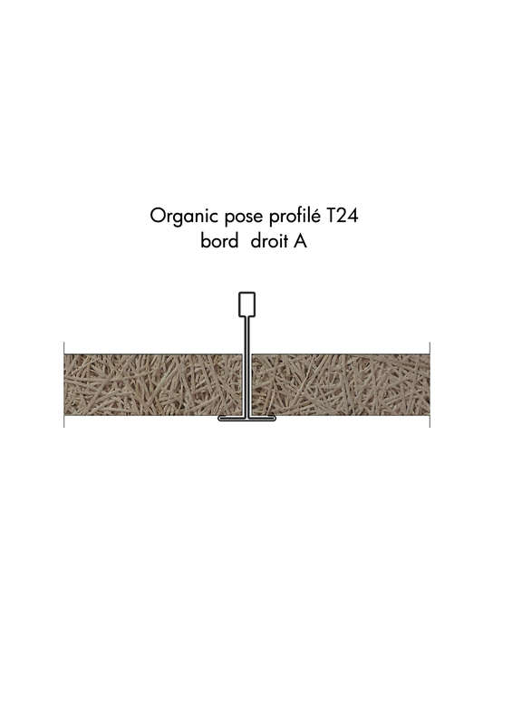 Dalle de faux plafond - Tonga 22 mm - Bords A (droits) - NOIR - 600 MM x  600 MM