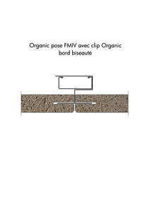 Dalle acoustique en laine de bois ORGANIC FMIV/VK-11 PURE L. 2000 x l. 600 x H. 35 mm