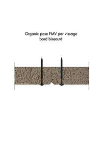 Dalle acoustique en laine de bois  ORGANIC FMV/AK-01 PURE L. 1200 x l. 600 x H. 35 mm