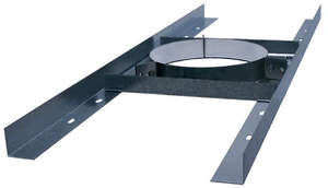 Support plancher I-CUBE pour conduit double paroi en inox galvanisé - Diam. 153 mm