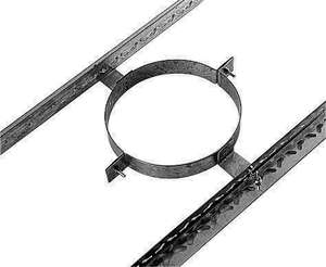 Collier de soutien IG APOLLO PELLETS pour conduit double paroi isolé en acier galvanisé - Diam. 100 mm