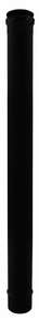 Raccordement simple paroi avec joint en inox noir - Diam. 80 x L. 1000 mm