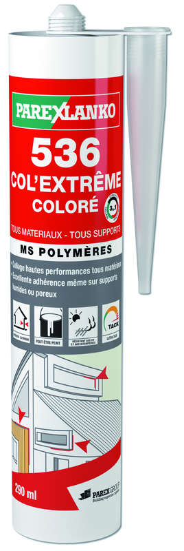Mastic polymère 536 COL'EXTREME blanc - Cartouche de 290 mLi