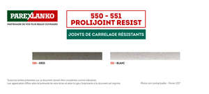 Joint pour carrelage 550 PROLIJOINT RESIST gris - Sac de 12 kg
