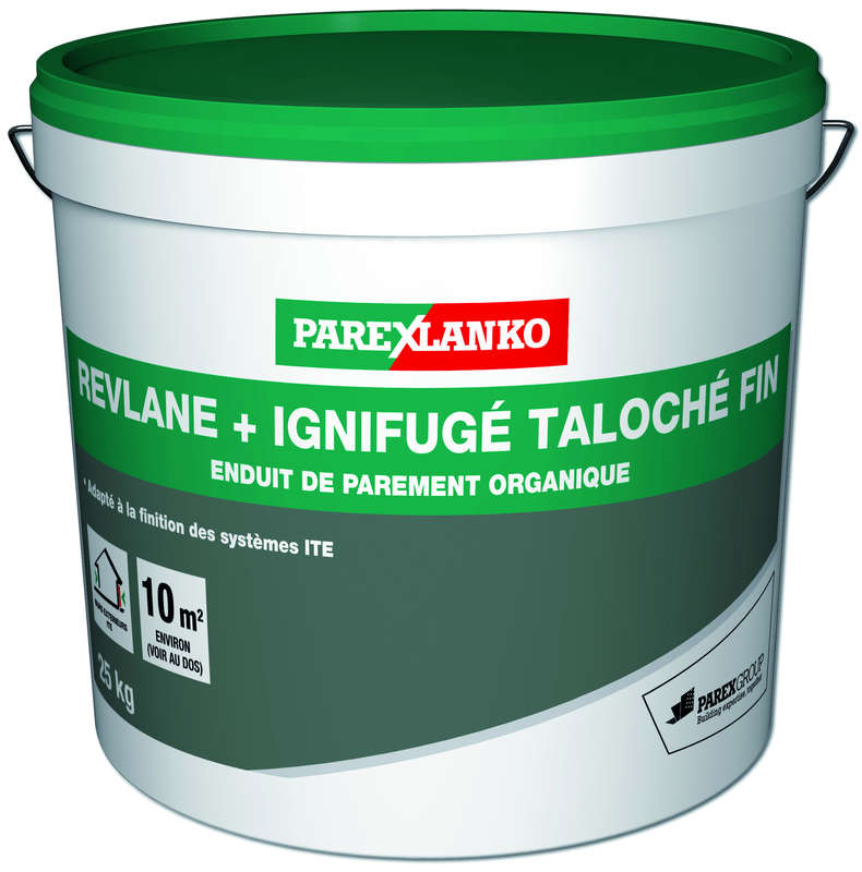 Enduit de parement organique ignifugé pour façades REVLANE TF 1.0 blanc