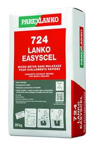 Micro-béton à prise rapide pour scellement 724 LANKO EASYSCEL - Sac de 20 kg