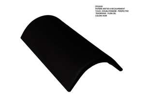 Faîtière/arêtier à recouvrement de 42 pour toiture en béton - noir - L. 420 x l. 245 mm