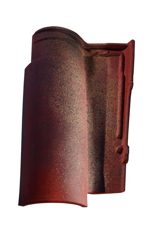 Tuile en terre cuite GALLEANE 12® rouge occitan L. 473 x l. 285 mm