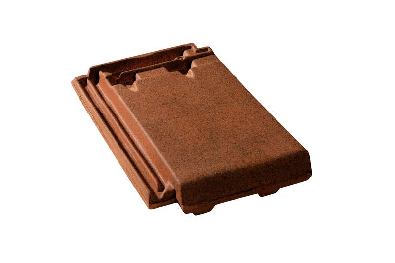Tuile en terre cuite REGENCE brun vieilli L. 328 x l. 226 mm