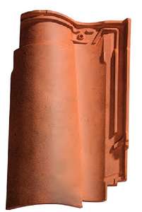 Tuile en terre cuite FERIANE® grenade L. 480 x l. 290 mm