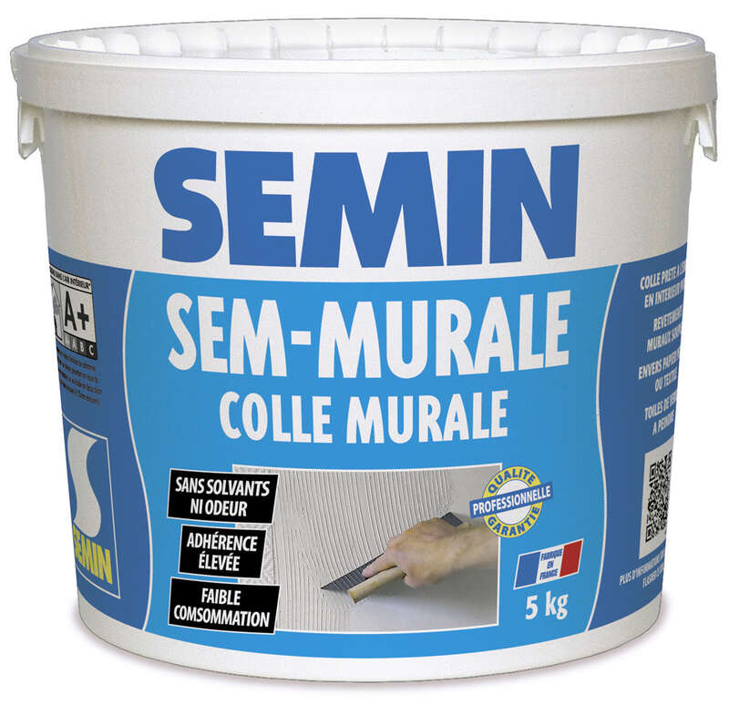 Colle pour revêtement mural SEM-MURALE - Seau de 5 kg