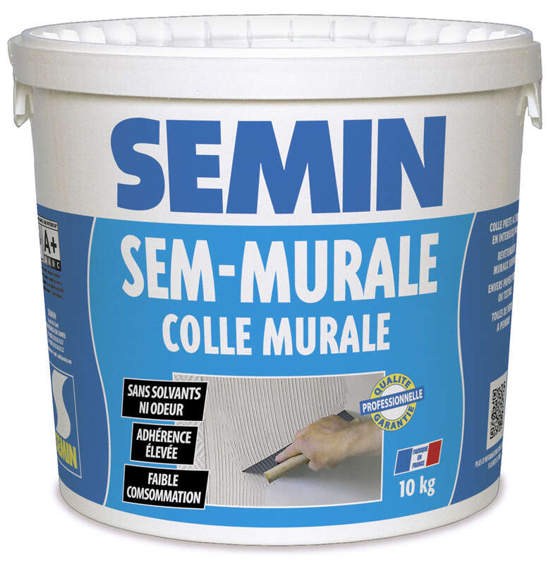 Colle pour revêtement mural SEM-MURALE - Seau de 10 kg