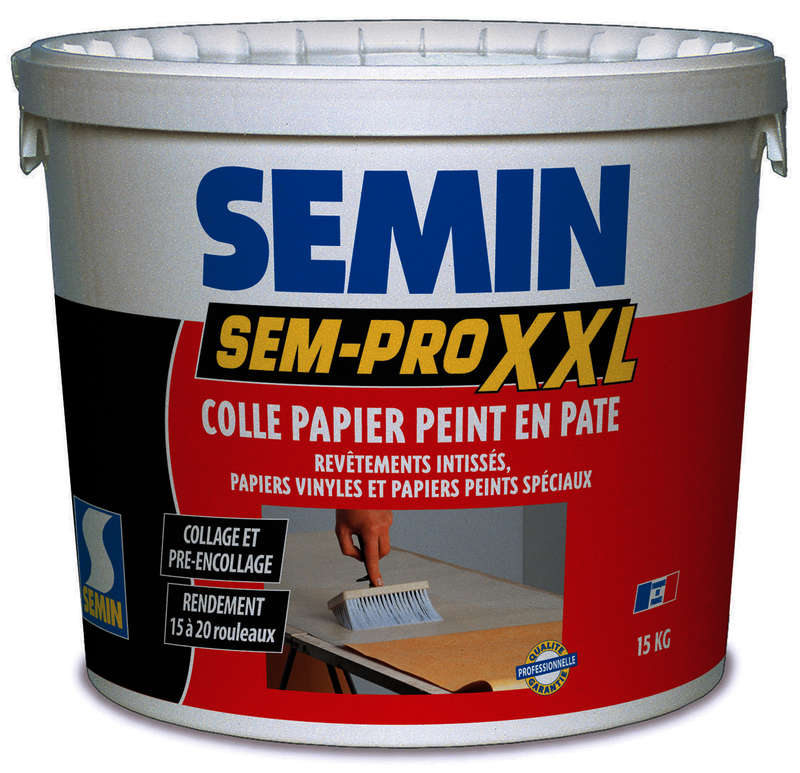 Colle pour papiers peints SEM-PRO XXL 40 min - Pot de 5 kg