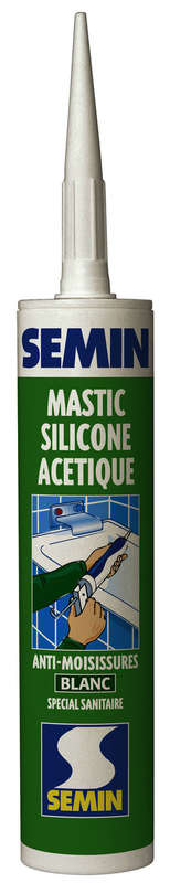 Mastic acétique sanitaire translucide - Cartouche de 310 ml