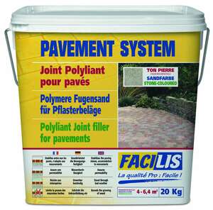 Joint polyliant pour pavés FACILIS PAVEMENT SYSTEM GRIS - Seau de 20 kg