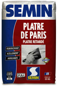 Plâtre en poudre manuel PLATRE DE PARIS - Sac de 25 kg