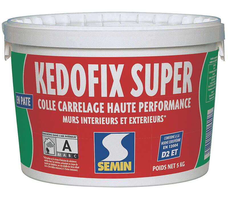 Colle à carrelage KEDOFIX SUPER - Seau de 5 kg