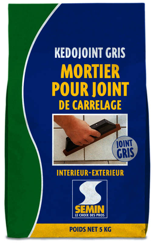 Mortier joint pour carrelage KEDOJOINT gris - Sac de 5 kg