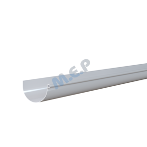 Gouttière PVC demi-ronde GD25 4 m - Blanc