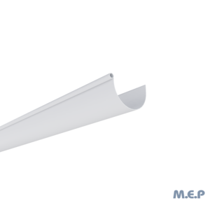 Gouttière PVC demi-ronde GD25 4 m - Blanc