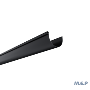 Gouttière PVC demi-ronde GD25 4 m - Noir