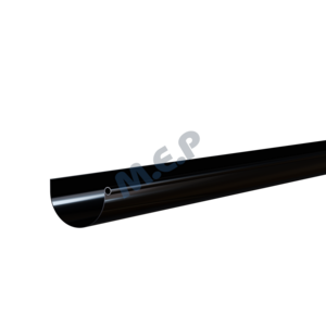 Gouttière PVC demi-ronde GD25 4 m - Noir
