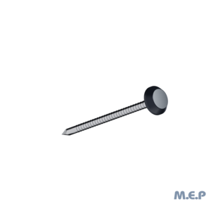Clous inox 5 cm tête PVC (boîte de 100) - Anthracite