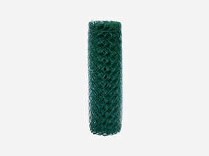 Grillage de clôture simple torsion plastifié L. 25 x H. 2 m - maille 50 mm / Diam. 2,7 mm - fil en acier galvanisé plastifié vert 6005