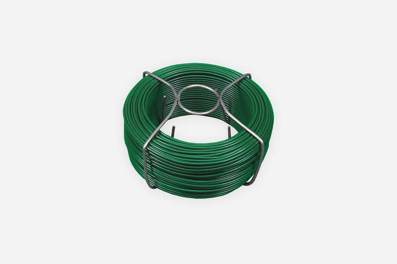 Bobinot N°11 fil plastifié vert 6005 Diam. 1,60 mm - Rouleau de 50 m