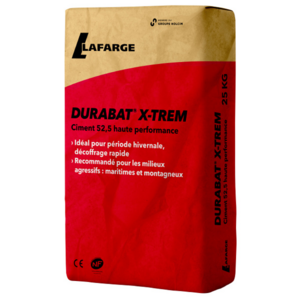 Ciment 52.5 haute performance DURABAT X-TREM - Sac de 25 kg
