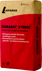 Ciment 52.5 haute performance DURABAT X-TREM - Sac de 25 kg