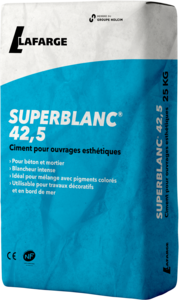 Ciment multi-usage blanc SUPERBLANC 42,5 - Sac de 25 kg 